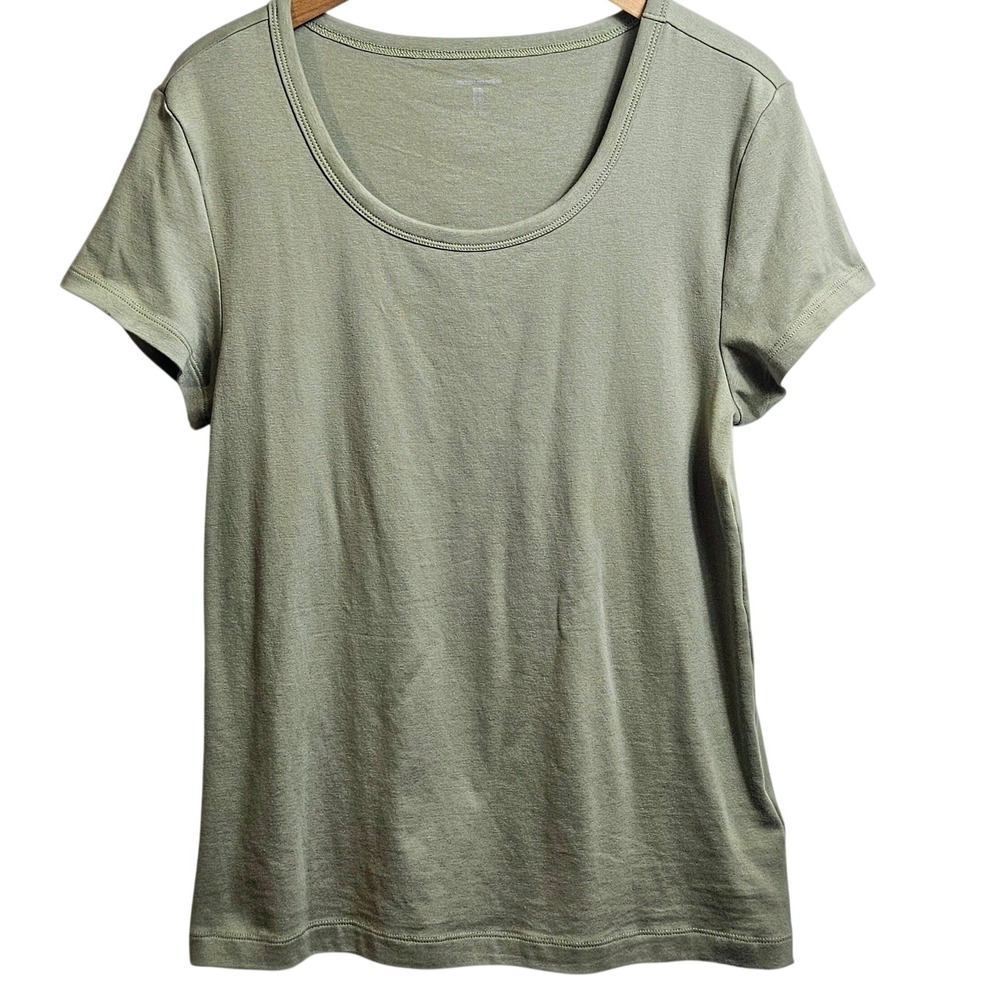 Amazon Essentials Sage‎ Green Scoop Neck Short Sleeve Tee Shirt XL AE6162_M2